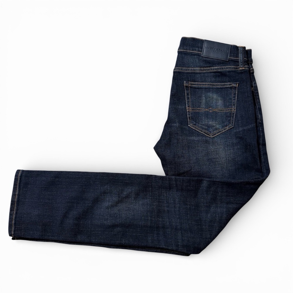 Lucky Brand 110 Slim‎ Jeans Men's 30x32 Dark Wash Denim Blue NWT $99